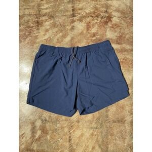 Columbia Shorts Mens Navy Blue Nylon Fishing Swim Mesh Lined Sz XL